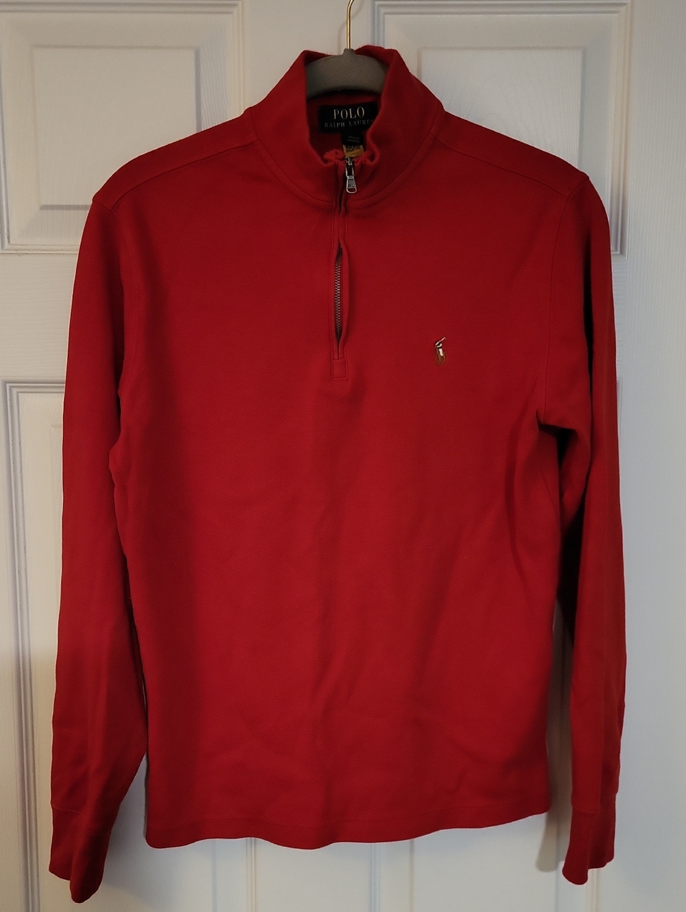 Polo by Ralph Lauren Red Half-Zip Sweater Top